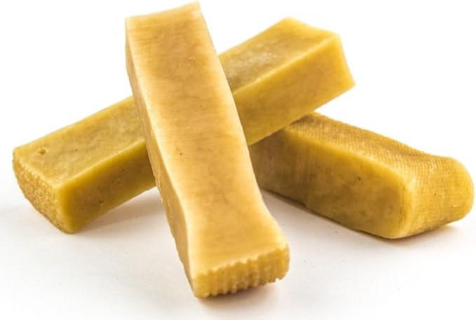 EcoKind Premium Gold Yak Cheese Himalayan Dog Chews, Dog Treats Large Breed, All Natural, High Protein, for Aggressive Chewers, Large - 3 Chews