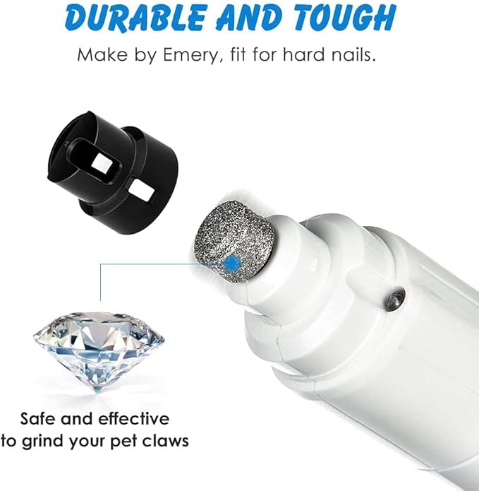 Pet Nail Grinder for Small-Breed Canines: Dog Nail Trimmer with Speed Adjustment, Safe Dog Nail Clippers, Automatic Dog Nail Trimmer, and Quiet Cat Nail File in All-Inclusive Durable Chassis