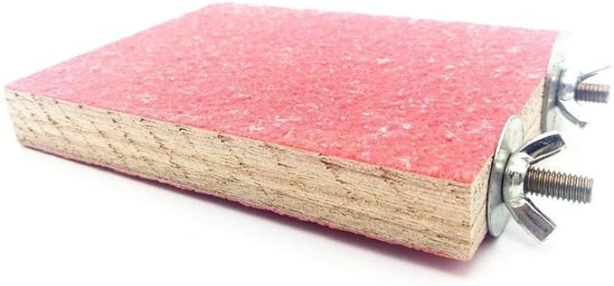 Litewoo Bird Perch Grinding Stand for Bird Parrot Budgie Parakeet Cockatiel Conure Lovebird Finch（5.1" x 3.5"）