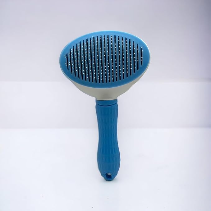 G'day Self Cleaning Slicker Brush, Dog Brush & Cat Brush with Massage Particles, Removes Loose hair & Tangles, Skin Friendly.