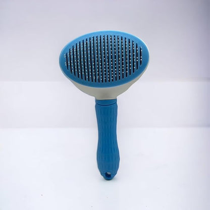 G'day Self Cleaning Slicker Brush, Dog Brush & Cat Brush with Massage Particles, Removes Loose hair & Tangles, Skin Friendly.