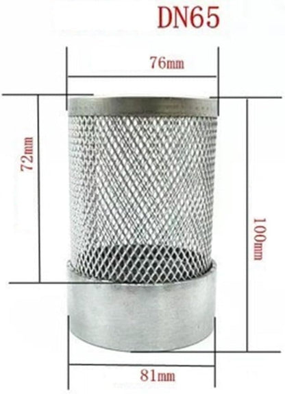 Pipeline Filter,Inline Mesh Screen, 1pcs Stainless Filter, 1/2" 3/4" 1" 1-1 * 2" 2" 3" 4" Female Thread Filter For Garden Irrigation Aquarium Water Pump, Mesh Cover (Color:4") (Color : 1") ( Color : 2