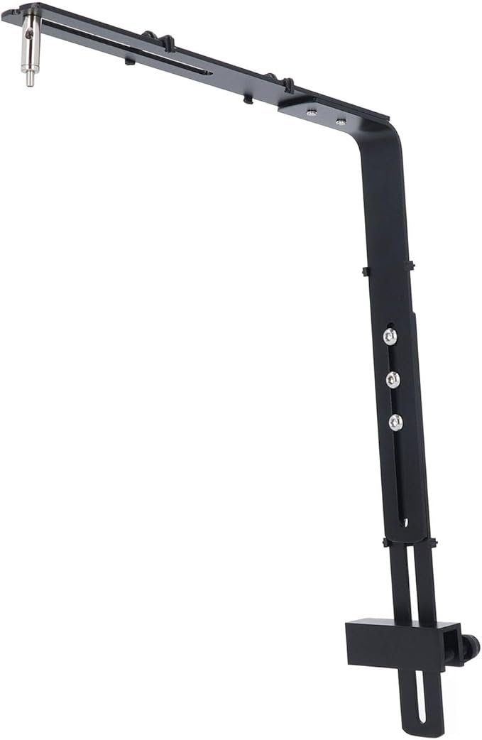 Aquarium Light Riser, Aquarium Light Bracket, Aluminum Alloy High Adjustable Aquarium Light Holder,Fish LED Aquarium Light Stand for Hanging Lamp (Black)