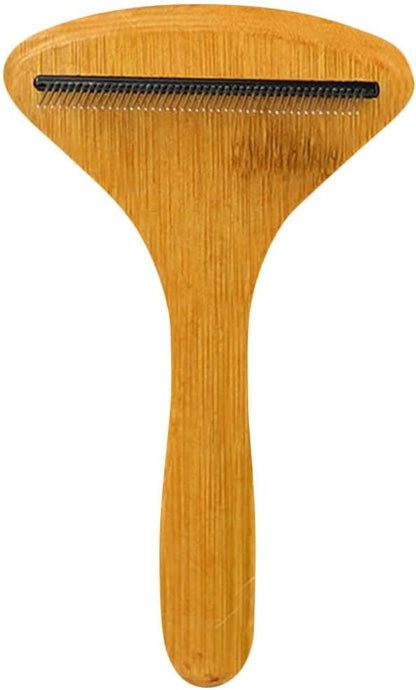 Beaupretty 4pcs pet comb undercoat rake for cat shedding comb with handle dog brush dog grooming rake dog hair remover Puppy Grooming Comb Stainless steel bridegroom Accessories Metal