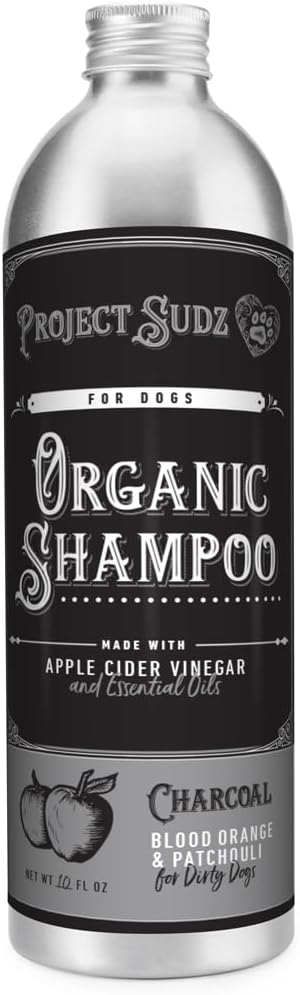 Activated Charcoal Liquid Shampoo for Dogs | Blood Orange Patchuili | Odor Eliminating | Deep Cleaning Shampoo