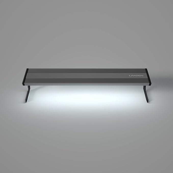 LANDEN AQUABRITE 45 LED Aquarium Light RGB+W for 17.72in (45cm) Rimless Freshwater Fish Tanks - Full Spectrum Lighting with Adjustable Brightness with Controller