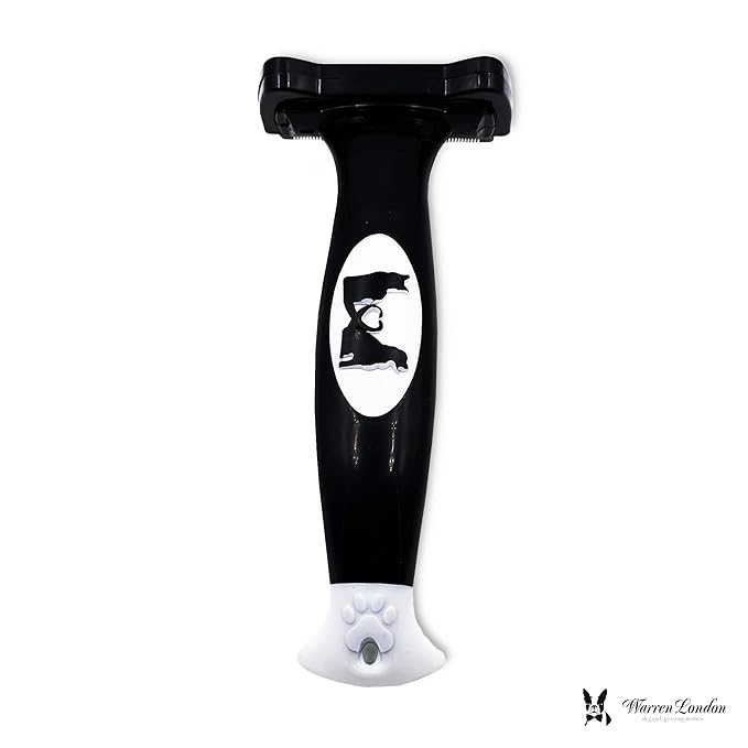 Deshedding Dog Brush by Warren London | Stainless Steel Deshedding Tool | Short Hair - Medium