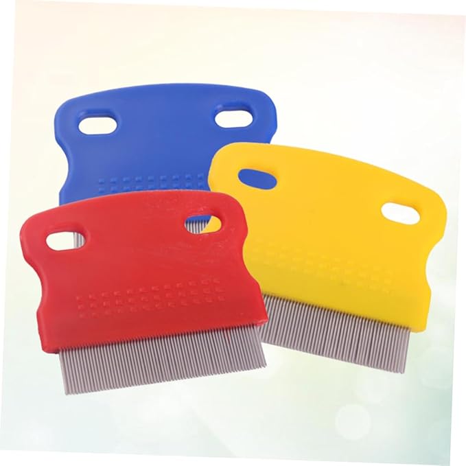 2Pcs Stainless Steel Pet Comb for Grooming and Cleaning and for Cats and Dogs Random Colors for Removing Mats and Tangles