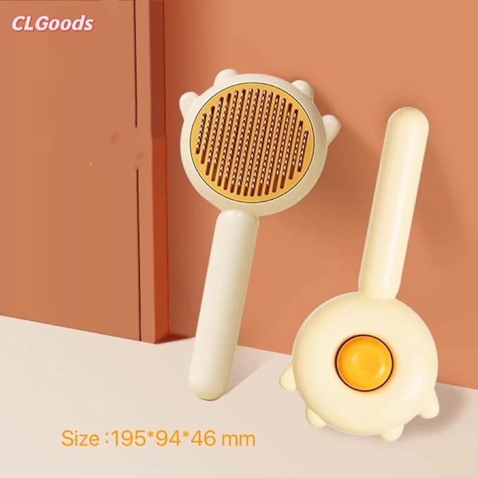 Pet Grooming Comb with One-Button De-Shedding, Pet Dematting Combï¼_og-Cat Comb, Pet Hair Cleaner Comb