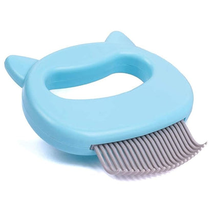 2 Pcs Cat Combs, Soft Fine Teeth Cat Hair Comb Pet Massage Comb, Short Long Hair Removal Massage Cat Shell Comb, Dog Cat Deshedding Brush Grooming Comb for Shedding Matted Fur, Knots & Tangles (blue)