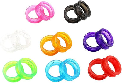 30 Pcs Scissors Finger Rings Thumb Inserts Grips Pet Shear Finger Rings Shear Finger Protectors Scissors Protection Rings