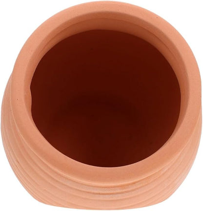 Aquarium Cave Ceramic Decoration, Fish Tank Aquarium Decorations Fish Shelter Decor Hideaway Cave Ceramics and Shrimp Clay Pot Accessories