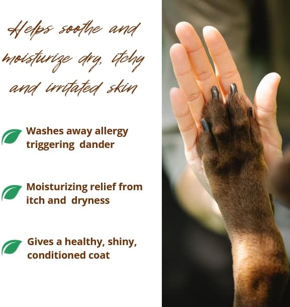 Allersearch Pet+ Oatmeal Anti-Allergen Dog Shampoo 16 oz