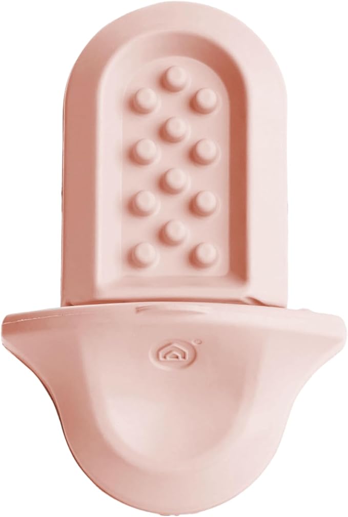 Diggs Groov Crate Training Aid for Puppies - Dog Crate Licking Toy and Puppy Training Aid - Safe, Calming Dog Enrichment Kennel Toy (Blush)