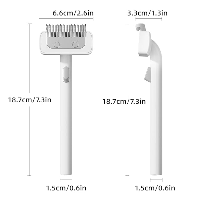 Cat Brush for Long Haired Cats, Dog Brush for Shedding Grooming Small Medium Dogs, Deshedding Dog Brush Self Cleaning Dematting Comb for Dogs, Pet Undercoat Rake for Dogs Remove Matted Fur