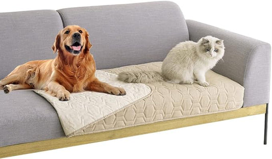 Waterproof and Non-Slip Dog Bed Cover and Pet Blanket Sofa Pet Bed Mat ï¼_ar Incontinence Mattress Protectors Furniture Couch Cover for Most Cats Dogs,Petsï¼30x70-Beigeï¼