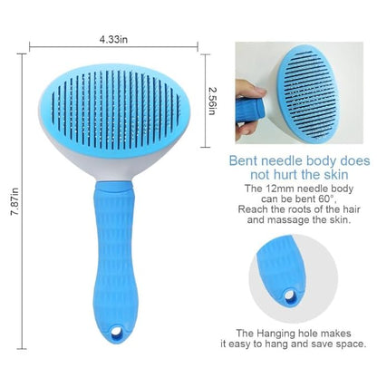 Cat Brush,Cat Brushes For Indoor Cats, Dog Brush,Dog Brush for Shedding, Cat Comb Pet Massage Tool Suitable for Long or Short Pet Hair Cleaner, Removes Tangles & Loose Fur