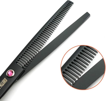 7.0 inches Professional Dog Grooming Scissors Set Straight & thinning & Curved & chunkers 4pcs in 1 Set (with Comb)