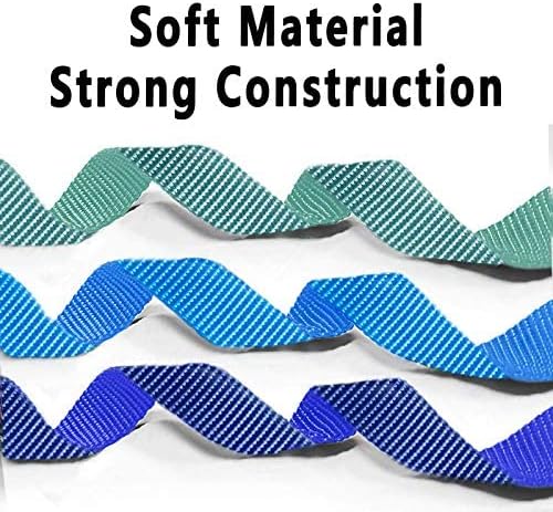 azuza 3 Pack Dog Collars Comfortable and Adjustable Nylon Dog Collars for Puppy Small Dogs, XS (8-12inch)ï¼_reen, Blue and Royal Blue