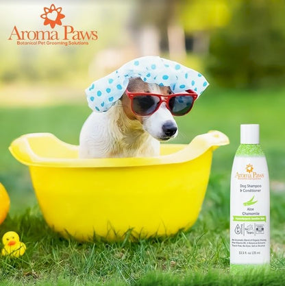 Dog Shampoo and Conditioner - Tearless Dog Shampoo for Cleansing, Grooming, and Conditioning Sensitive Skin - Moisturizing Shampoo for Dogs and Puppies - Fragrance-Free 13.5 oz