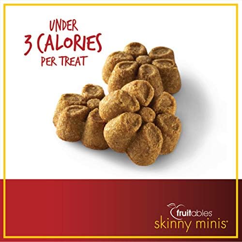 Fruitables Soft and Chewy Skinny Minis 12 Ounce Apple Bacon Grain Free Dog Training Treat, Pack of 3