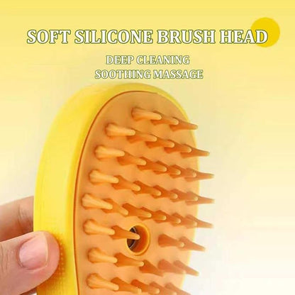 FEGAOSTORE 4-1 Cat Brush with Steam, Steam Brush for Dogs, Steaming Cat Brush, Misting Cat Brush, Pet Massage Comb, Steam Cat Brush, Mist Pet Grooming Comb, Cleaning Brush for Dogs & Cats