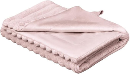 Waterproof Blanket Acorn Pink Dog Blanket for Small Dogs, Washable Double Sided Pet Blanket with Milk Plush and Super Soft Velvet, Pee Proof Calming Dog Blanket for Couch Protection