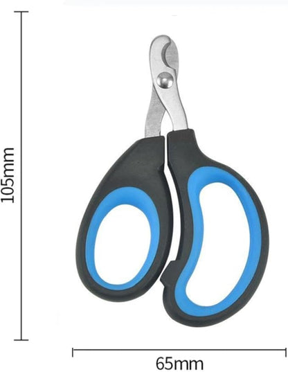 Dog Nail Trimmers and Cat Nail Clipper Set - Professional Dog Nail Clippers for Small Breeds, Heavy Duty Pet Trimmers, Safe Cat Claw Clippers, Ideal for Cats, Dogs, Puppies (Light Blue/White)