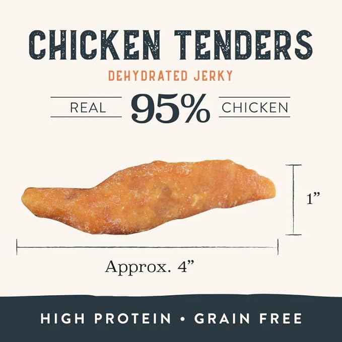 Health Extension Grain-Free Chicken Tenders Dog Treats, 4oz (113g) – Natural, Crispy Gourmet Training Treats for Adult Dogs and Puppies (Pack of 6)