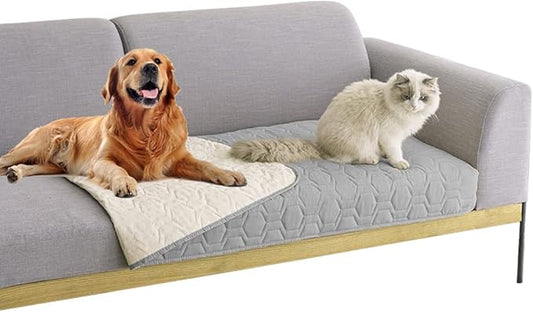 Waterproof and Non-Slip Dog Bed Cover and Pet Blanket Sofa Pet Bed Mat ï¼_ar Incontinence Mattress Protectors Furniture Couch Cover for Most Cats Dogs,Petsï¼30x70-Light Greyï¼