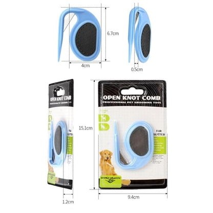 2PCS Multifunctional Pet Grooming Tools: 3-in-1 De-Matting and Massage Comb for Dogs and Cats (Black + Orange)