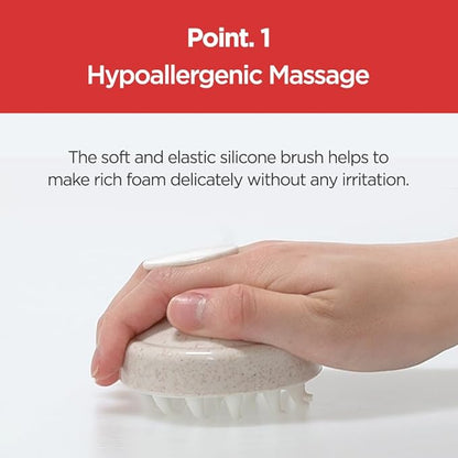 JAYU PET Shower Groomer - Grooming Pet Shampoo Brush, Cat Dog Hypoallergenic Bath and Massage Brush, Soft Silicone Bristles Scrubber for Puppy & Kitten, Easy Grip & Bubble Maker Comb (0.18 lb)