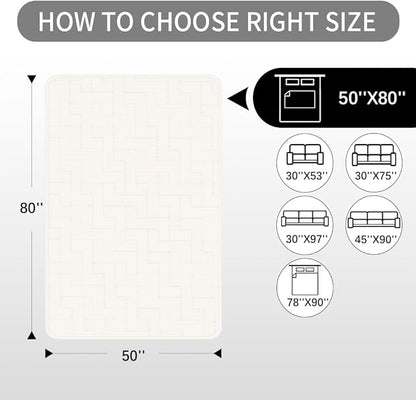 fuguitex Waterproof Dog Bed Cover Couch Cover for Pet Anti-Slip Cat Mat Pet Pad Blanket for Sofa Chair Recliner Bed Furniture Protrctor