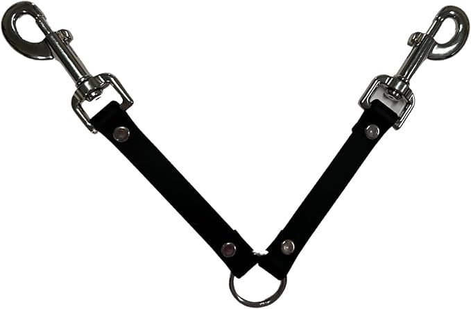 SparkDog Collars Dog Crate Fan Hanger, HotDawg Utility Strap, BioThane Ryobi P3320 Fan Hanger for Ruffland Dog Kennel, Bucket Holder Utility Strap - Made in The USA (Snaps Black)