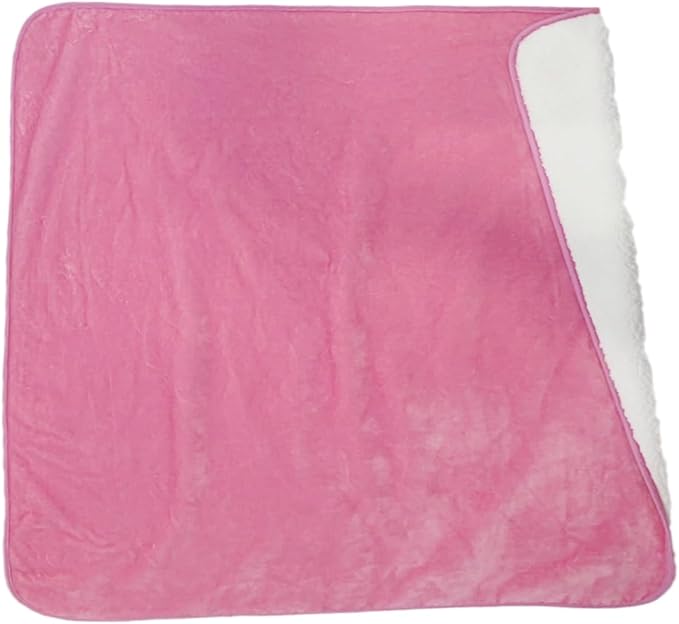 Bucephalus Waterproof Dog Blanket, Thick Reversible Soft Pet Blankets for Couch Bed Protection, Pee Proof Sherpa Fleece Blanket for Small Medium Large Dogs Puppy Cats Washable (Pink,50"_60")