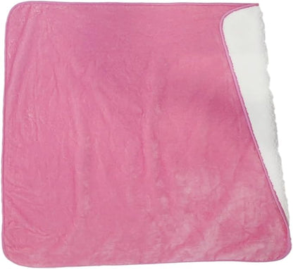 Bucephalus Waterproof Dog Blanket, Thick Reversible Soft Pet Blankets for Couch Bed Protection, Pee Proof Sherpa Fleece Blanket for Small Medium Large Dogs Puppy Cats Washable (Pink,50"_60")