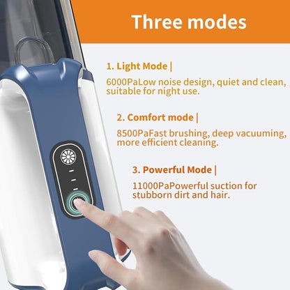 6-in-1 Pet Grooming Kit with Vacuum Brush | Low Noise Deshedding Tool, Dog Hair Clippers & Scissors | Shedding Control for Dogs Cats Clean up