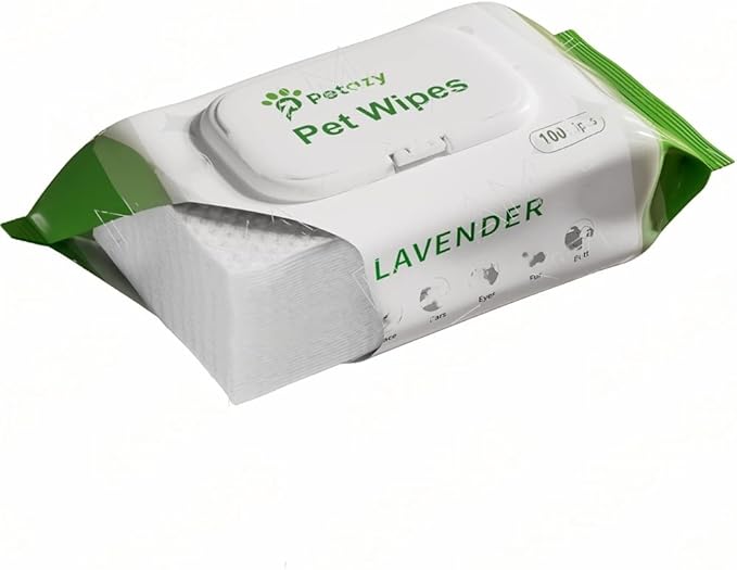 Dog Wipes for Paws and Butt Ears Eyes | Organic Pet Wipes for Dogs | Hypoallergenic Lavender Scented Dog Wipes Cleaning Deodorizing | Extra Thick Plant Based Wipes Dogs Cats Pets | 100 Count