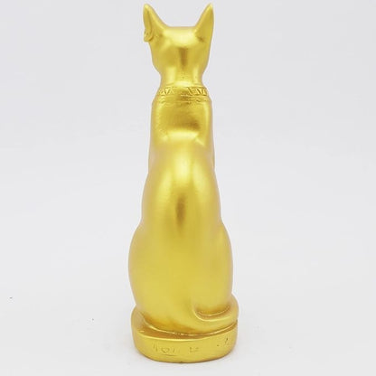 Aquarium Ancient Egypt Fish Tank Decorations Cat Goddess Bastet Reptile Turtle Lizard Spider Tanks Terrarium Egyptian Temple Décor Ornament Pet Gold