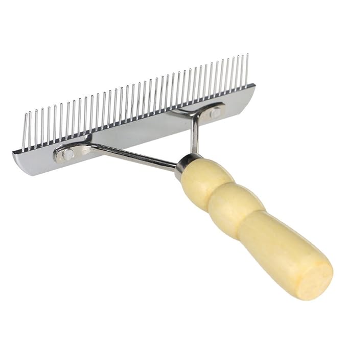 Pet Comb,Dog Long Hair Brush,Large Animal Grooming Rake Dog Brush For Long Haired Dogs
