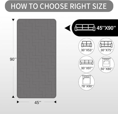 fuguitex Waterproof Dog Bed Cover Couch Cover for Pet Anti-Slip Cat Mat Pet Pad Blanket for Sofa Chair Recliner Bed Furniture Protrctor