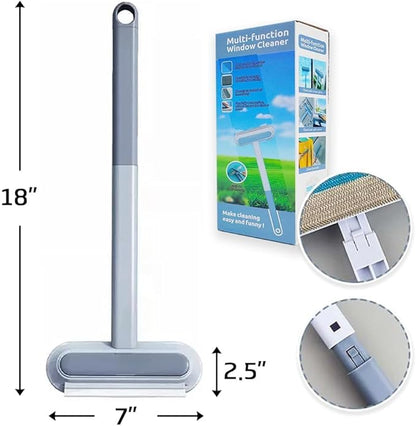 4 in 1 Window Screen Cleaning Brush, Multifunctional Pet Hair Removal Brush and Squeegee, Dog & Cat Hair Cleaner Brush and Hair Remover, EJ-2056