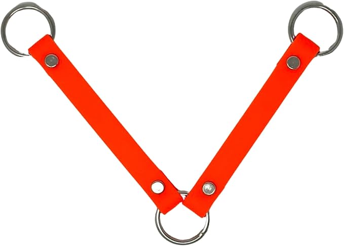 SparkDog Collars Dog Crate Fan Hanger, HotDawg Utility Strap, BioThane Ryobi P3320 Fan Hanger for Ruffland Dog Kennel, Bucket Holder Utility Strap - Made in The USA (Bright Orange)