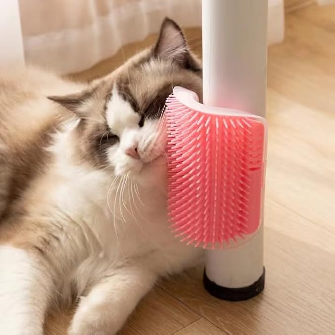 1Pcs Pet comb and Wall Corner Massage comb,for Dogs & Cats with Long & Short Stainless Steel Metal Teeth for Shedding and Tangles, Self-Cleaning Pet COmb for Dogs and Cats,Comfort safety,Anti static