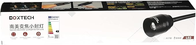 UPETTOOLS Aquarium Light Full Spectrum Fish Tank Lights LED Zoom Lights for Plants 3 Colors Adjustable Focal Length 10w