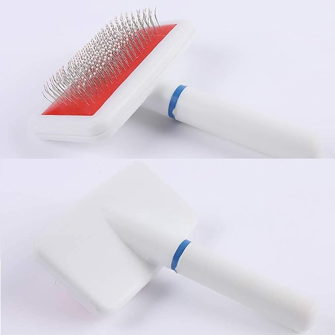 Cat Brush,Pet Hair Comb,Cat Combs for Indoor Cats,Small Pet Brush,Cat Comb for Long Haired Cats,Reduces Shedding Removes Loose Tangled Hair Knots for All Fur Types,Clean Loose Fur & Dirt