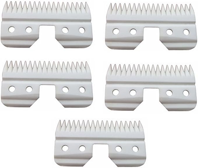 5pcs Ceramic Blades for Most Andis Oster Wahl AG A5 Hair Clippers Cutters Trimmer Beard Dog Grooming Blade Replacement