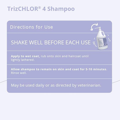 4 Shampoo for Dogs, Cats and Horses, Gallon