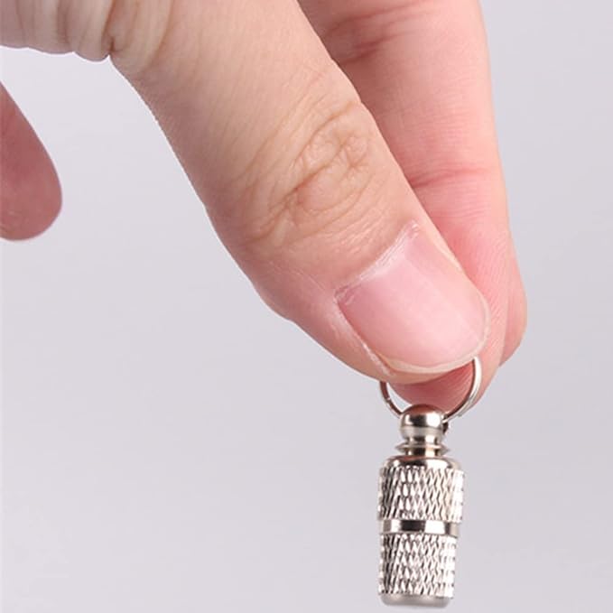 10PCS Anti-Lost Pet ID Tag Barrel,Stainless Steel Pet ID Tags,Pet Puppy Kitten ID Tags Address Name Label (10)