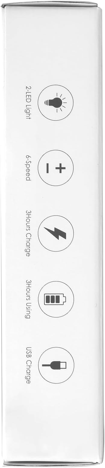 Rechargeable Dog Nail Grinder with 2 LED Lights Quiet 6 Speed Electric Nail Trimmer,Dust Cap,and 3 Grinding Ports for Large,Medium Small Dogs